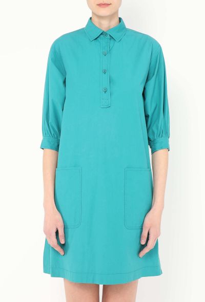 Saint Laurent Vintage Cotton Poplin Shift Dress - 2 Saint Laurent Vintage Cotton Poplin Shift Dress - 2