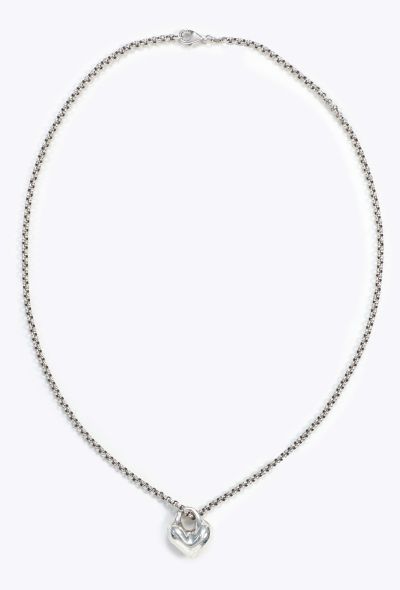 Robert Lee Morris Sterling Heart Pendant Necklace - 1