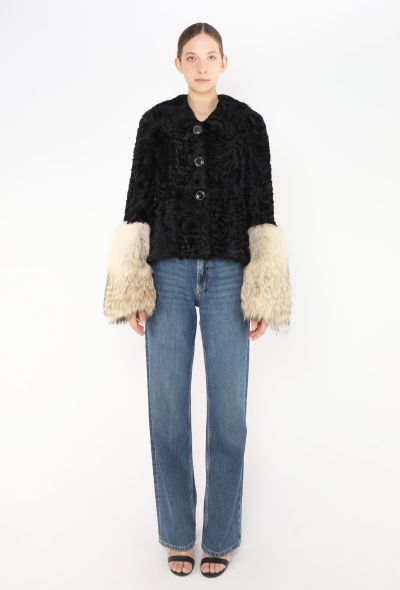 Revillon '90s Astrakhan Coyote Fur Jacket - 2