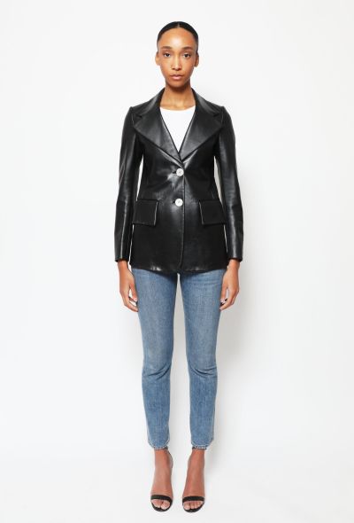                                         S/S 2020 Special Edition Leather Blazer-1