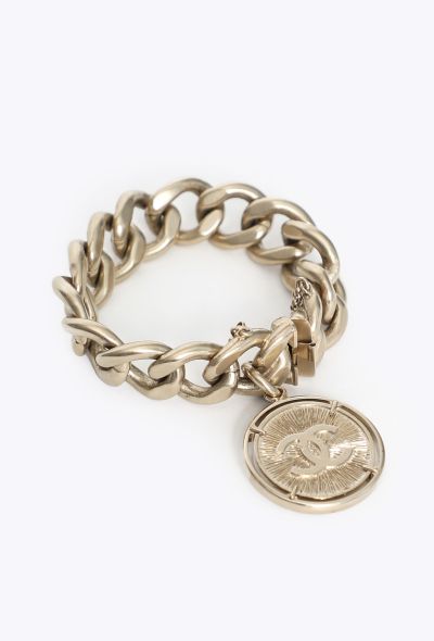Chanel 2006 'CC' Medallion Chain Bracelet - 1
