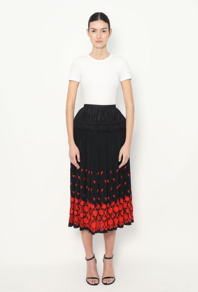 Comme des Garçons F/W 2001 Embroidered Ruched Skirt - 1