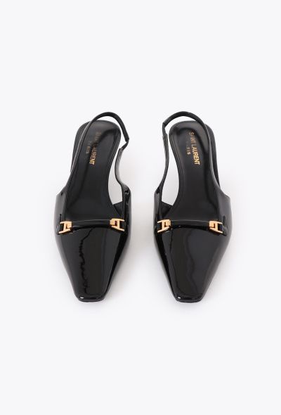 Saint Laurent 2024 Carine Patent Slingback Heels - 2 Saint Laurent 2024 Carine Patent Slingback Heels - 2