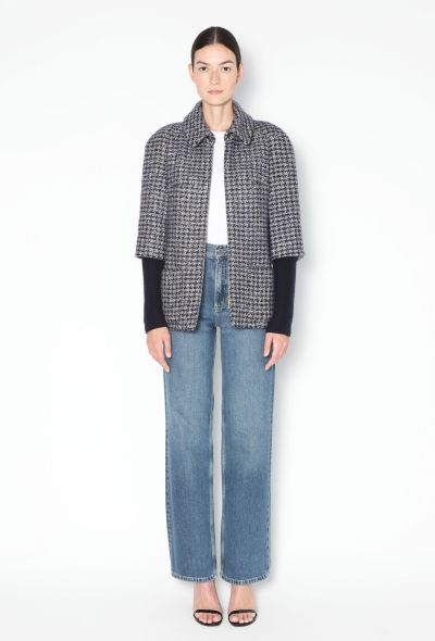 Chanel Irisdecent Houndstooth Tweed Jacket - 2 Chanel Irisdecent Houndstooth Tweed Jacket - 2