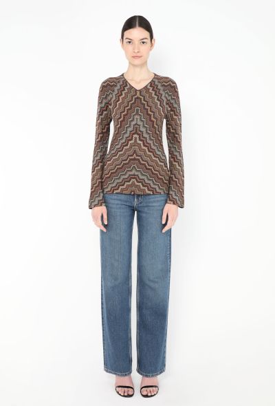 Missoni Chevron Bell Sleeve Top - 2 Missoni Chevron Bell Sleeve Top - 2