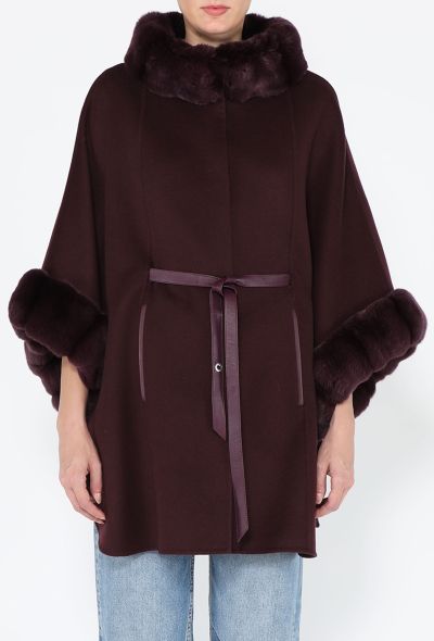 Loro Piana Cashmere & Fur Trim Salzburg Cape, 2024 - 2