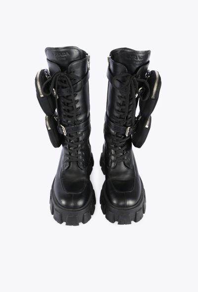 Prada Monolith Zip Pocket Combat Boots, 2022 - 2