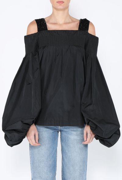 Dries Van Noten S/S 2017 Beaded Off Shoulder Top - 1