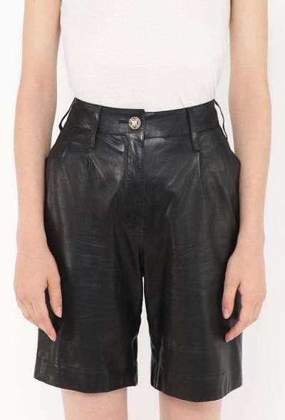Chanel 2009 Lambskin 'CC' Shorts - 2