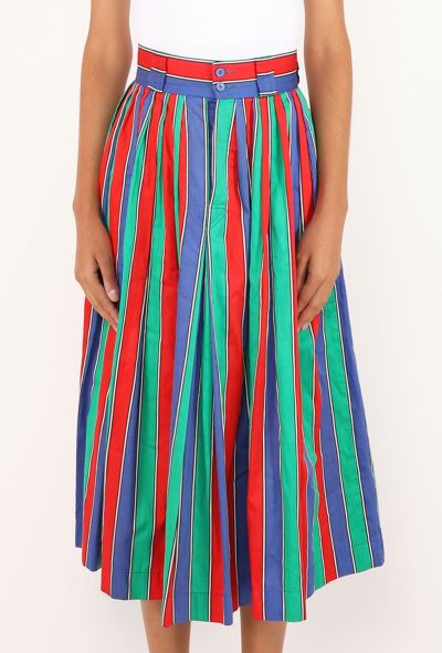Saint Laurent Vintage Striped Bayadere Skirt - 2