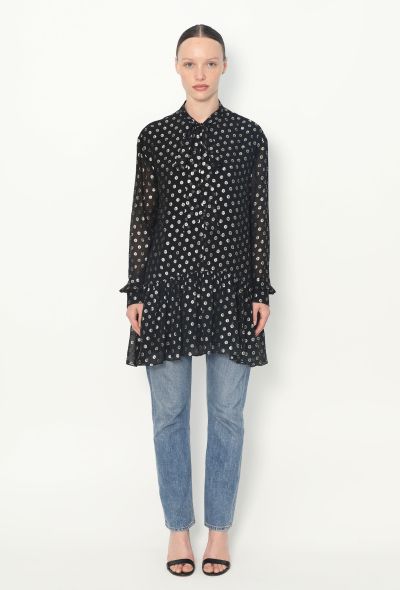 Saint Laurent 2017 Chiffon Lavallière Tunic - 2 Saint Laurent 2017 Chiffon Lavallière Tunic - 2