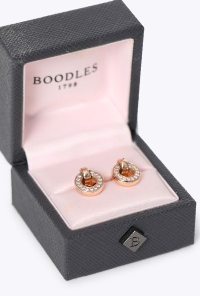 Modern Fine Jewelry Boodles Roulette 18K Rose Gold & Diamond Flip Earrings - 1