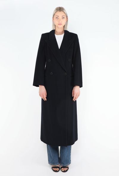 Giorgio Armani '90s Felted Cashmere Coat - 1