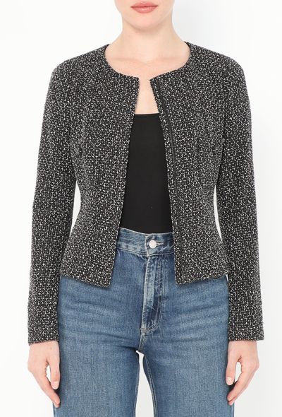 Chanel 2008 Bicolor Tweed Zip Jacket - 1 Chanel 2008 Bicolor Tweed Zip Jacket - 1