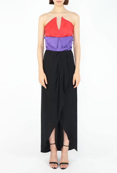 Valentino '80s Quilted Sculpted Bustier Dress - 2