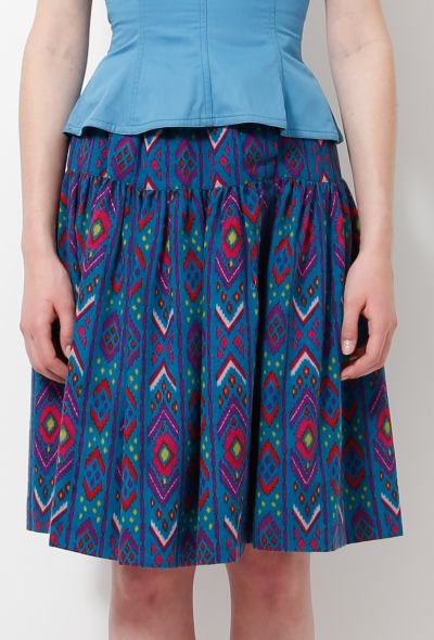                                         Aztec Print Skirt -2