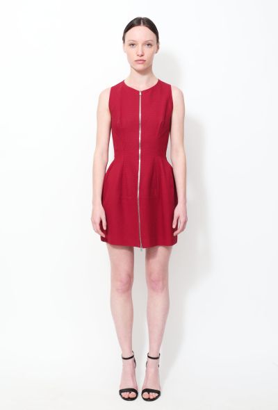                                         Textured Hourglass Zip Dress-1