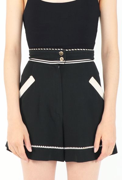 Chanel 1991 Braided Cotton Bermuda Shorts - 2