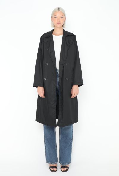 Prada '90s Nylon Belted Trench Coat - 2