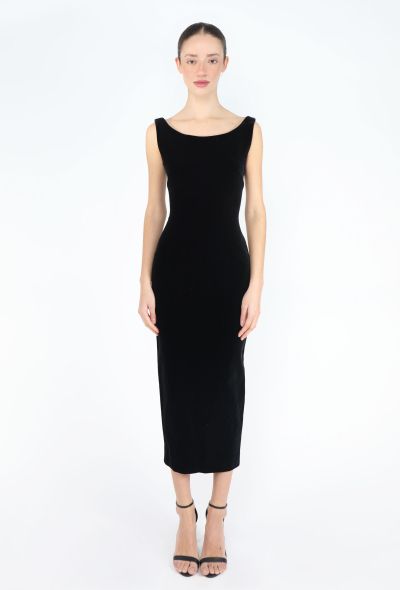 Katharine Hamnett '90s Velvet Hourglass Dress - 1