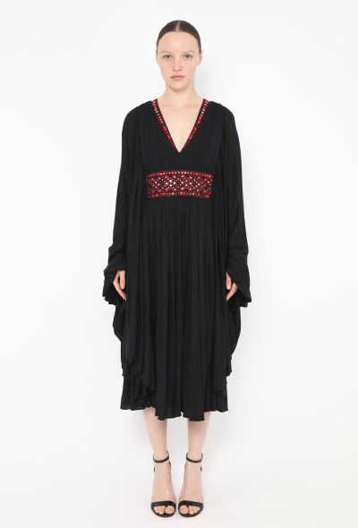 Alexander McQueen 2008 Embroidered Ruched Kaftan - 1 Alexander McQueen 2008 Embroidered Ruched Kaftan - 1