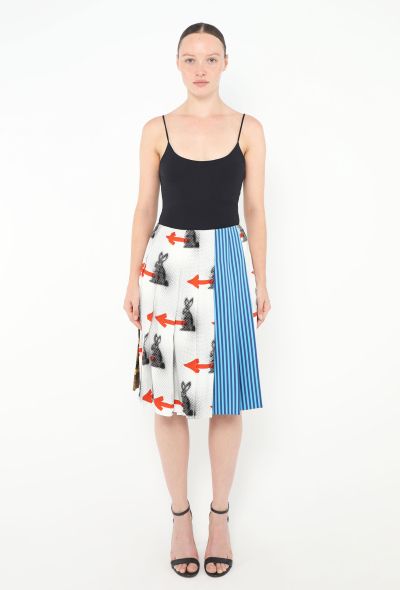 Prada Resort 2016 Rabbit Patchwork Skirt - 1