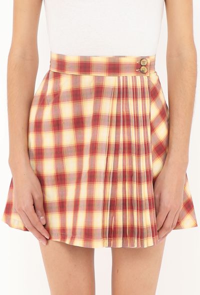 Alaïa Early '90s Tartan Wrap Skirt - 2