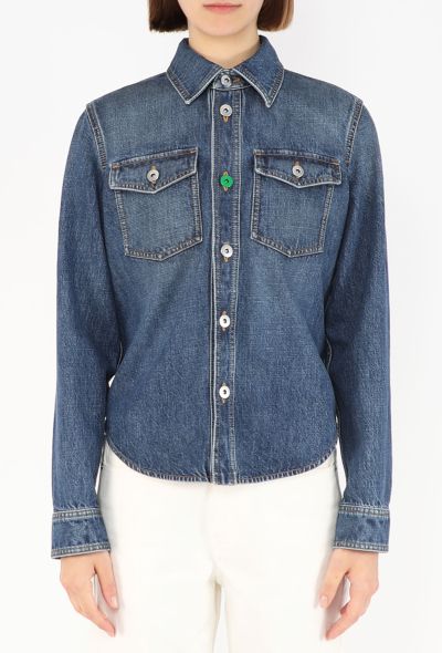 Bottega Veneta Washed Denim Overshirt, 2022 - 1