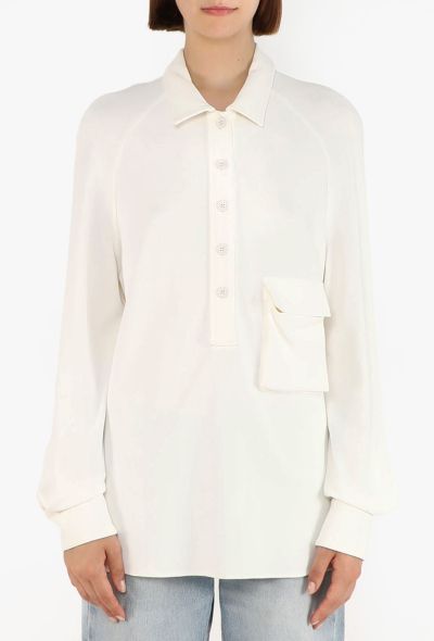 Bottega Veneta Patch Pocket Blouse, Spring 2020 - 1