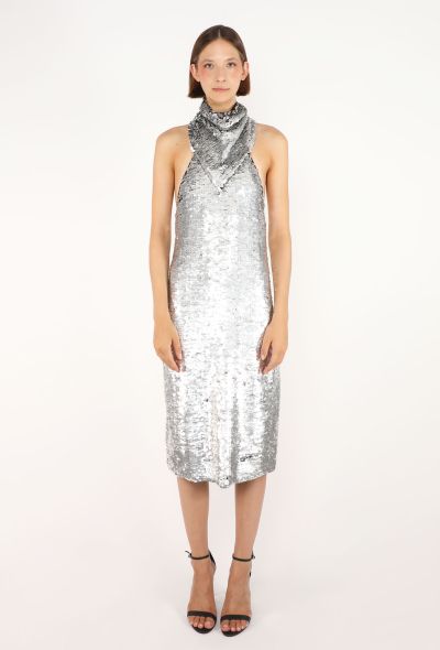 Bottega Veneta Sequin Open-Back Dress, Resort 2021 - 1