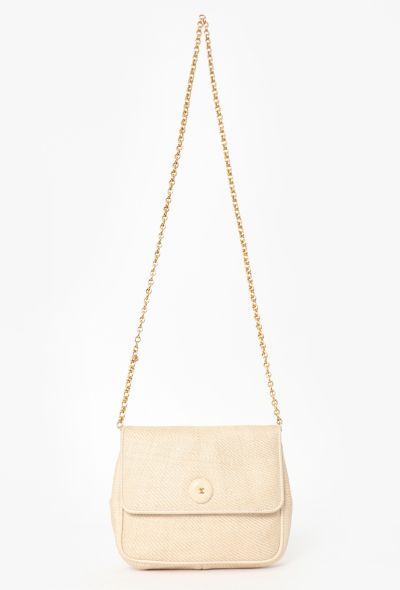 Chanel '80s Raffia Mini Flap Bag - 1 Chanel '80s Raffia Mini Flap Bag - 1