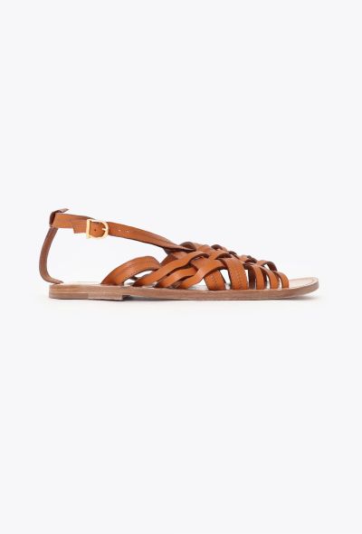 Céline 2021 Braided Calfskin Sandals - 1 Céline 2021 Braided Calfskin Sandals - 1