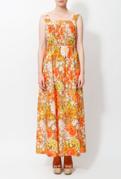                             70s Floral Day Dress - 2