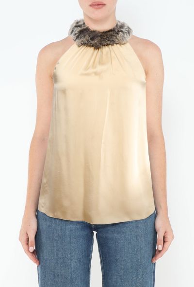 Chloé F/W 2001 Faux Fur Halter Top - 1 Chloé F/W 2001 Faux Fur Halter Top - 1