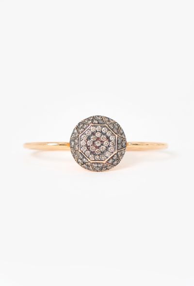 Modern Fine Jewelry Ileana Makri 18K Rose Gold Gem Double-Finger Ring - 1