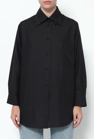                             The Row Classic Silk Voile Shirt