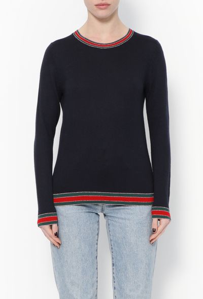 Gucci Striped Trim Sweater - 1