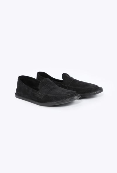 The Row 2023 Suede Penny Loafers - 2
