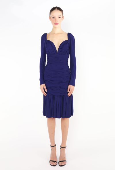 Saint Laurent Haute Couture 1996 Ruched Bustier Dress - 1