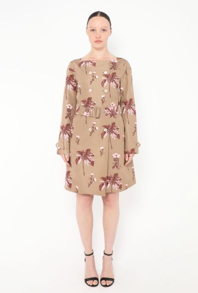 Prada Resort 2008 Belted Floral Dress - 1 Prada Resort 2008 Belted Floral Dress - 1