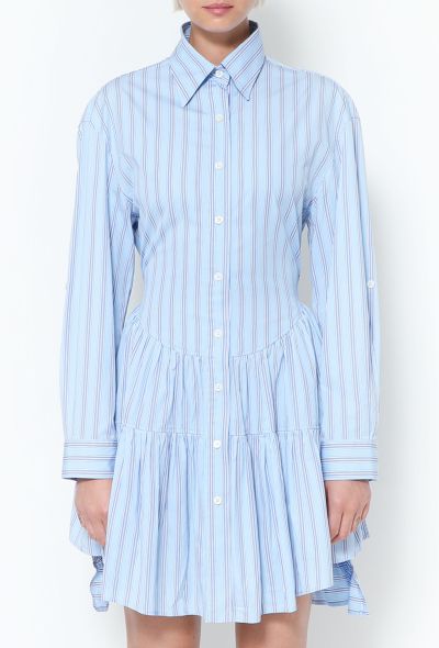 Miu Miu 2019 Striped Cotton Shirt Dress - 2