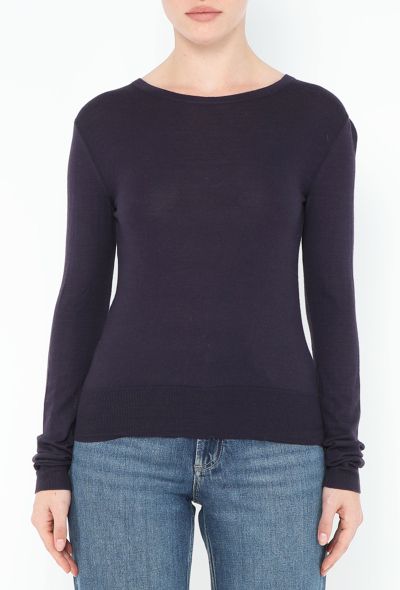 Chanel Cashmere 'CC' Button Sweater - 1 Chanel Cashmere 'CC' Button Sweater - 1