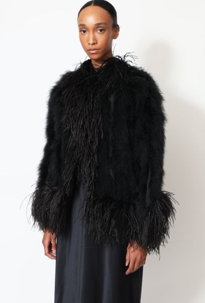                                         Collector '70s Marabou Feather Coat-2