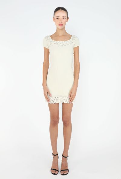 Dior Broderie Anglaise Silk Dress, 1990s - 2