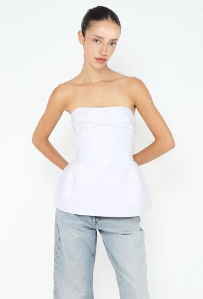 Khaite S/S 2022 Blanche Bustier Top - 1