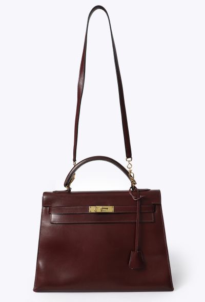 Hermès Vintage 1954 Rouge H Box Kelly Sellier 32 - 2