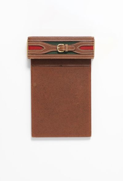 Gucci 1960s Buckled Leather Notepad - 2