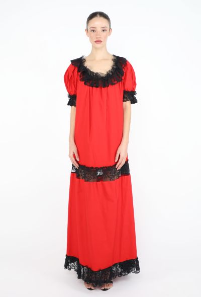 Saint Laurent STUNNING 1977 Chantilly Lace Gitane Dress - 1