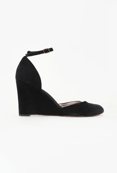 Céline 2010 Classic Suede Wedges - 1