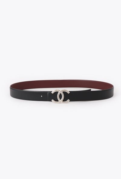 Chanel 2022 Reversible Calfskin 'CC' Belt - 1